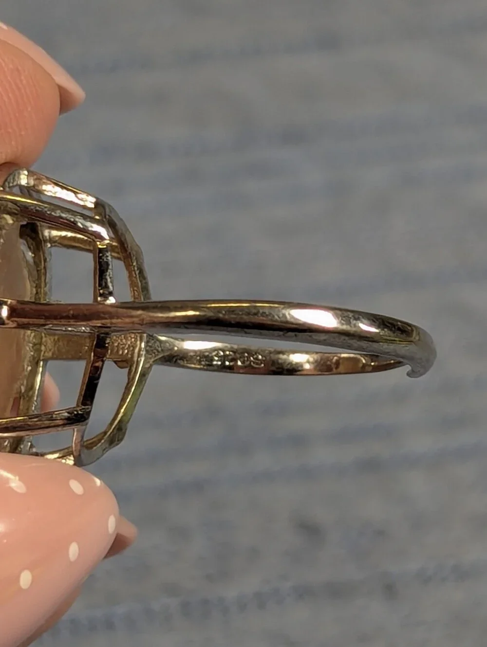 Libyan Desert Glass 925 Sterling Adjustable Ring Sz 6-8